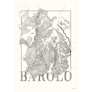 Vinkarta Barolo 50x70cm